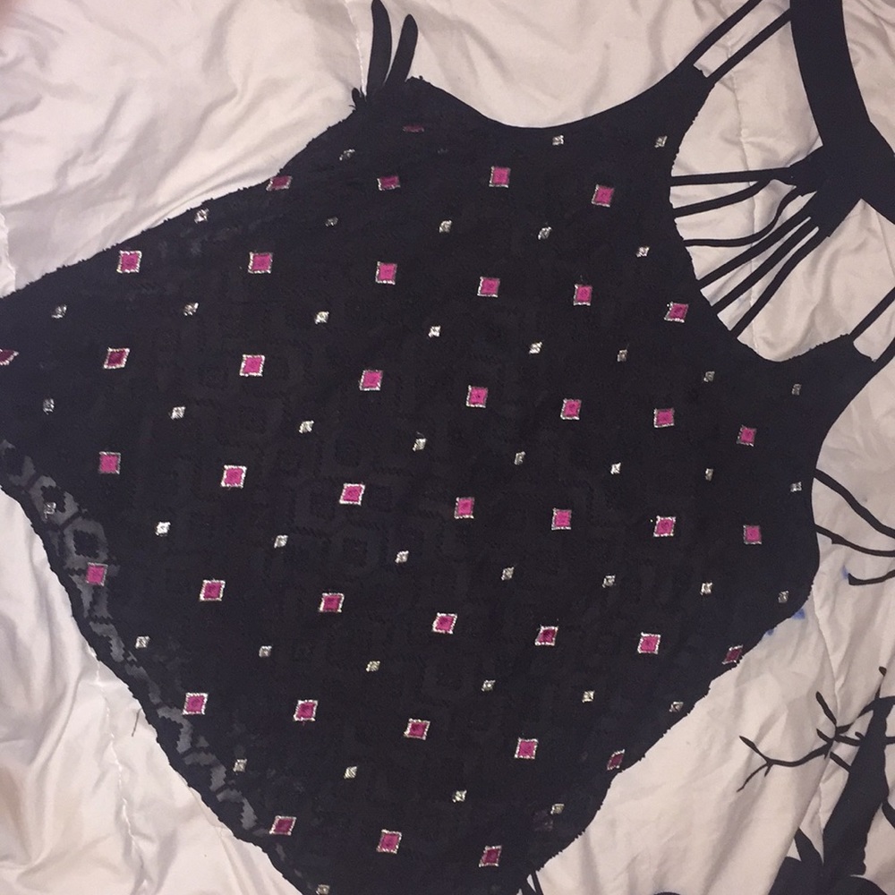 Black tank top